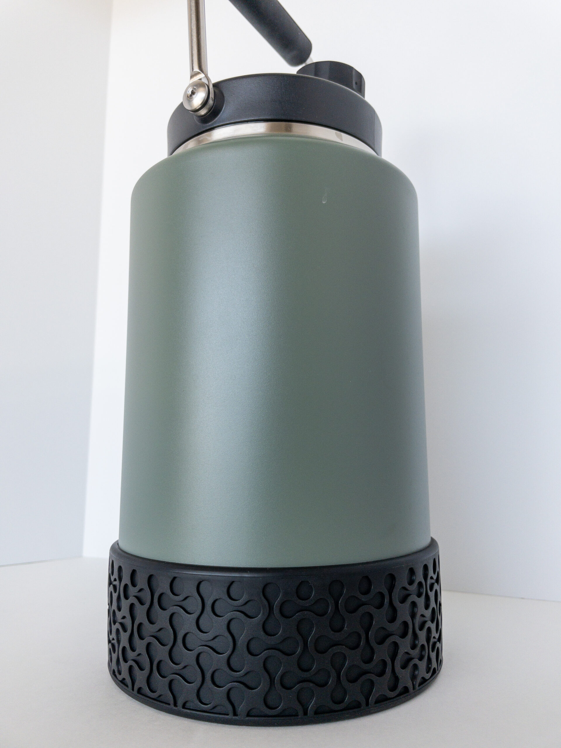ARGO silicone protective boot installed on a one gallon insulated jug